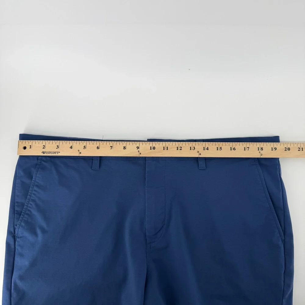 Johnnie-O Jupiters Performance Shorts Mens 38 Blue Natural Stretch Golf Chino